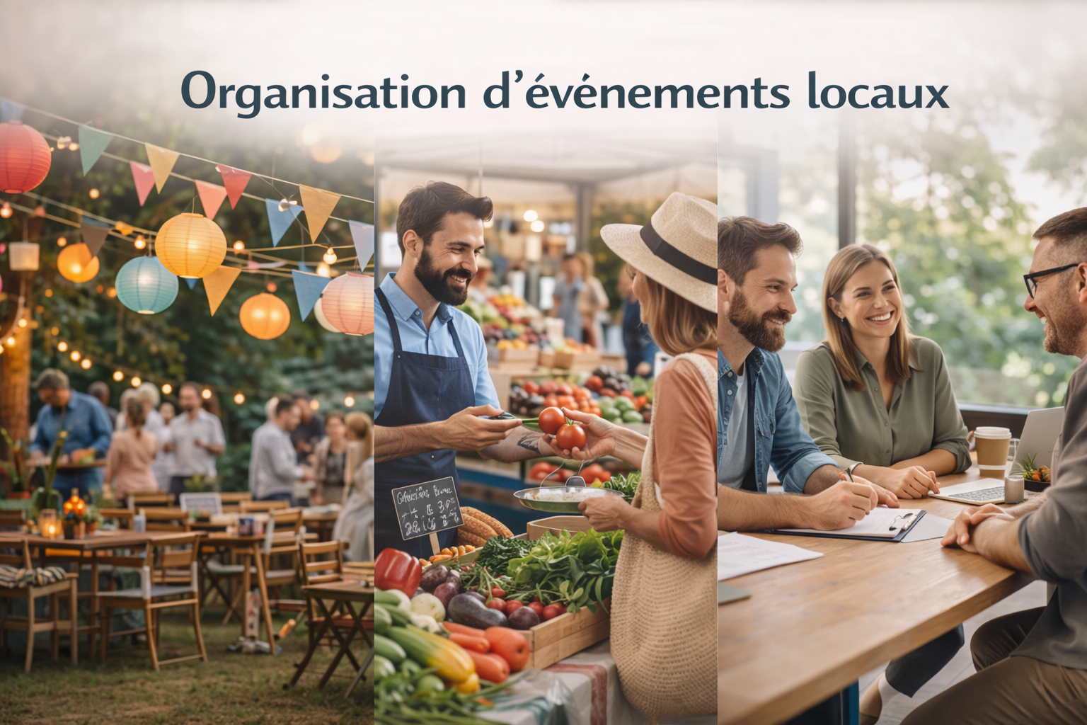 organisation d'évènements locaux