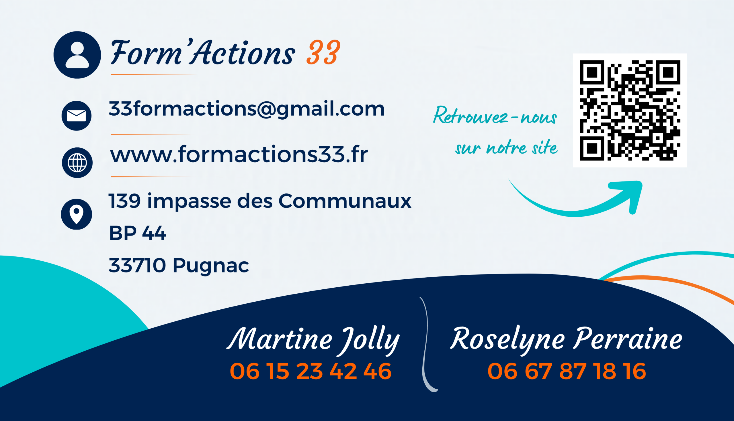 carte de visite form'actions 33