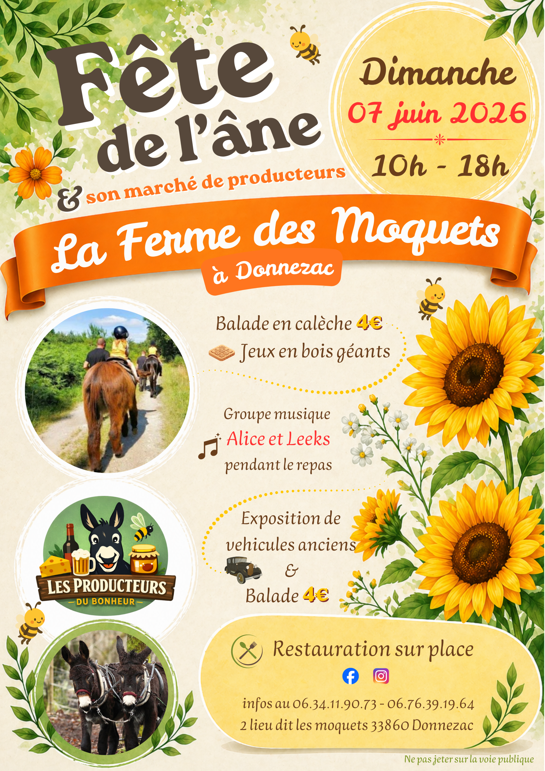 Flyer Fête de l'âne